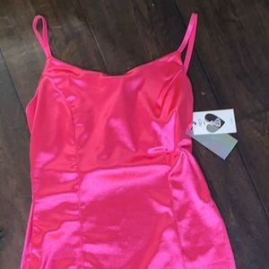 Hot pink dress